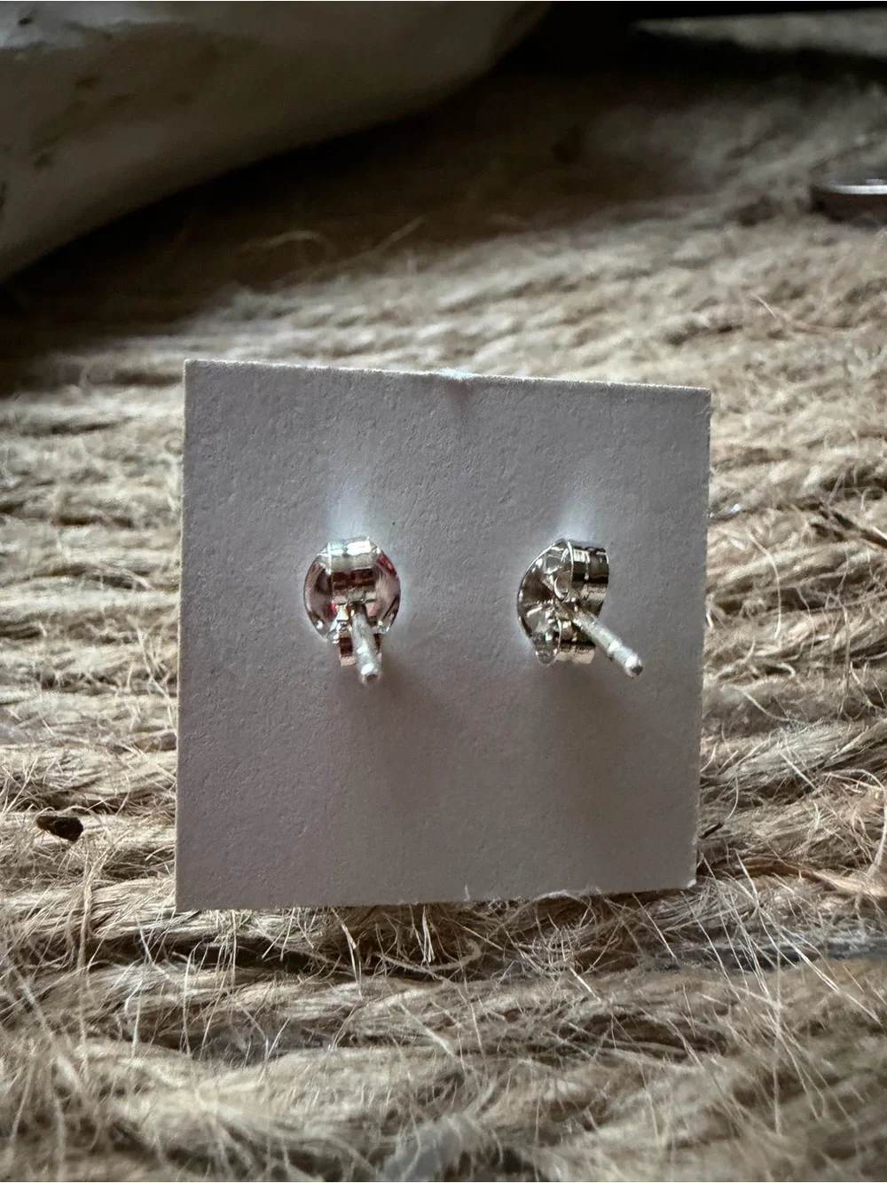 Floral Engraved Hoop Earrings - Silver Tone
